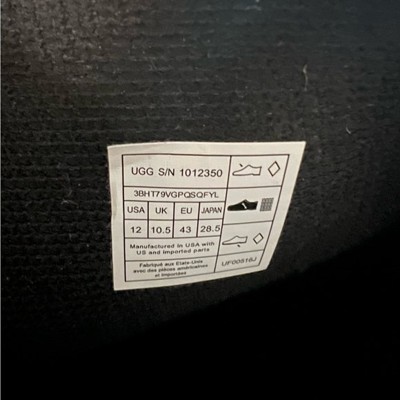 Women's UGG Shaye Rain Boot, Tall High-Gloss Waterproof Boots size 12 - Picture 4 of 4